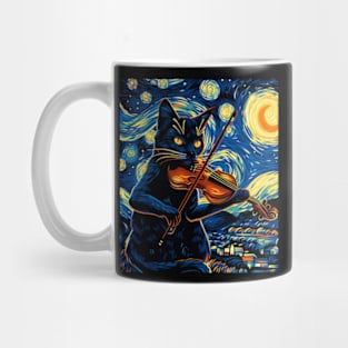 Cat Starry Night Stellar Stories Mug